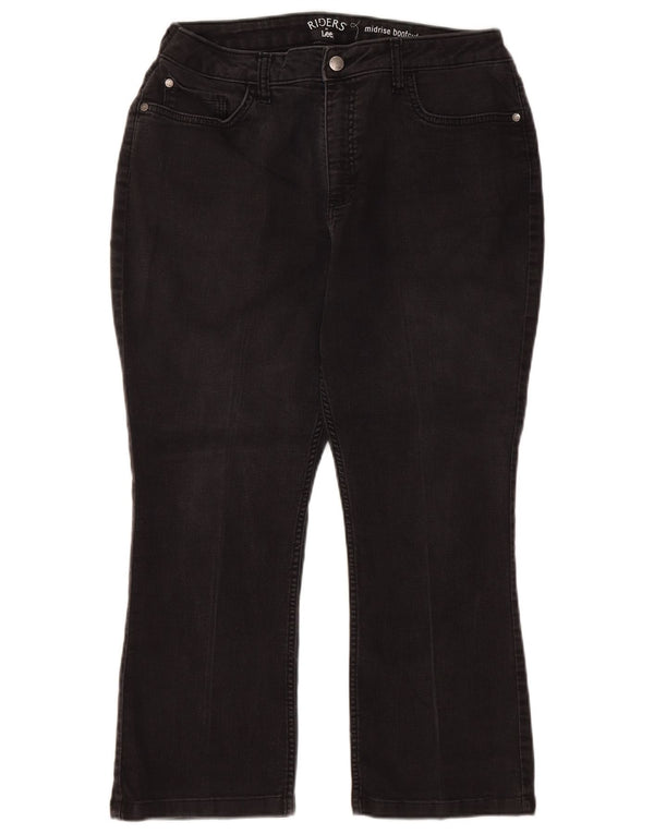 Женские укороченные джинсы LEE Riders со средней посадкой США 14 XL W32 L24, черные