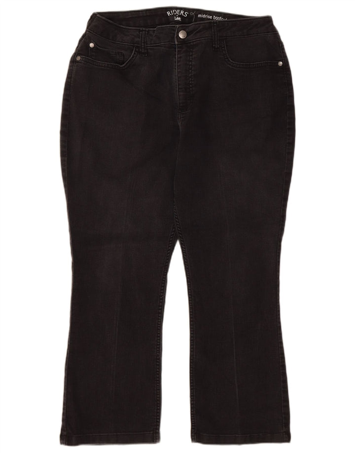 Женские укороченные джинсы LEE Riders со средней посадкой США 14 XL W32 L24, черные