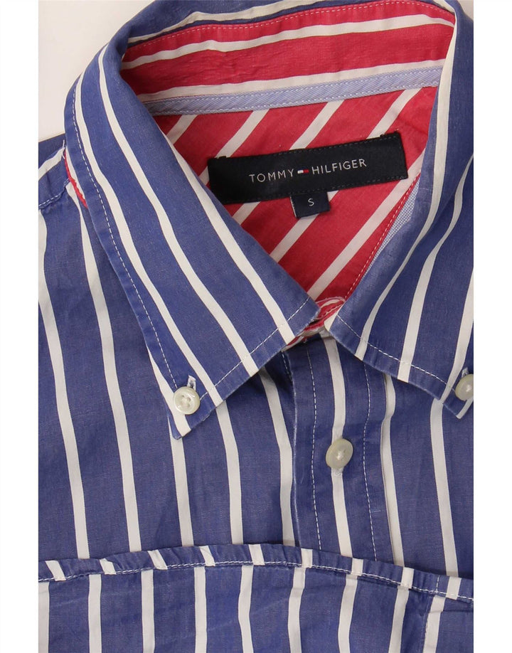 Tommy Hilfiger Мужская рубашка маленькая синяя полоска