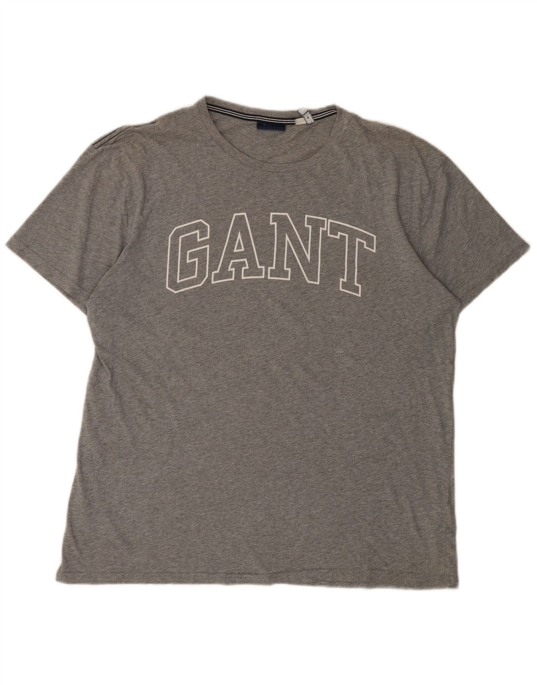 Мужская футболка с рисунком Gant, большой серый хлопок