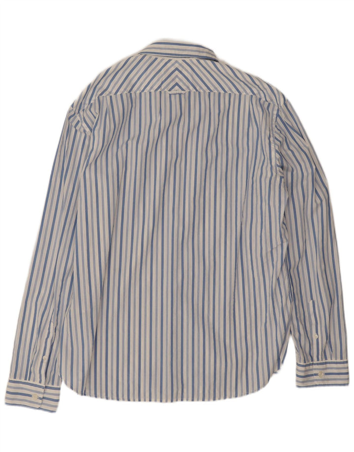 Мужская рубашка Dockers XL, синяя хлопковая полоска