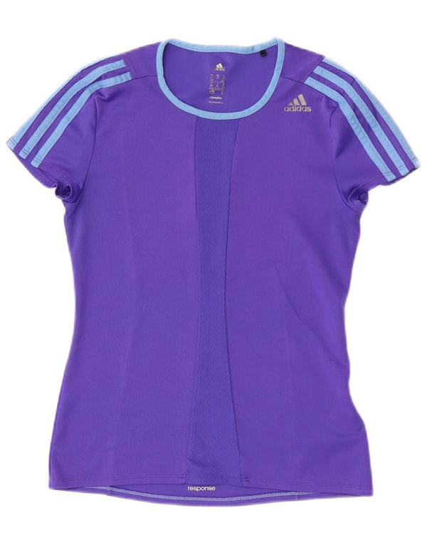 Женская футболка Adidas Climalite Top UK 4/6 XS Фиолетовый полиэстер