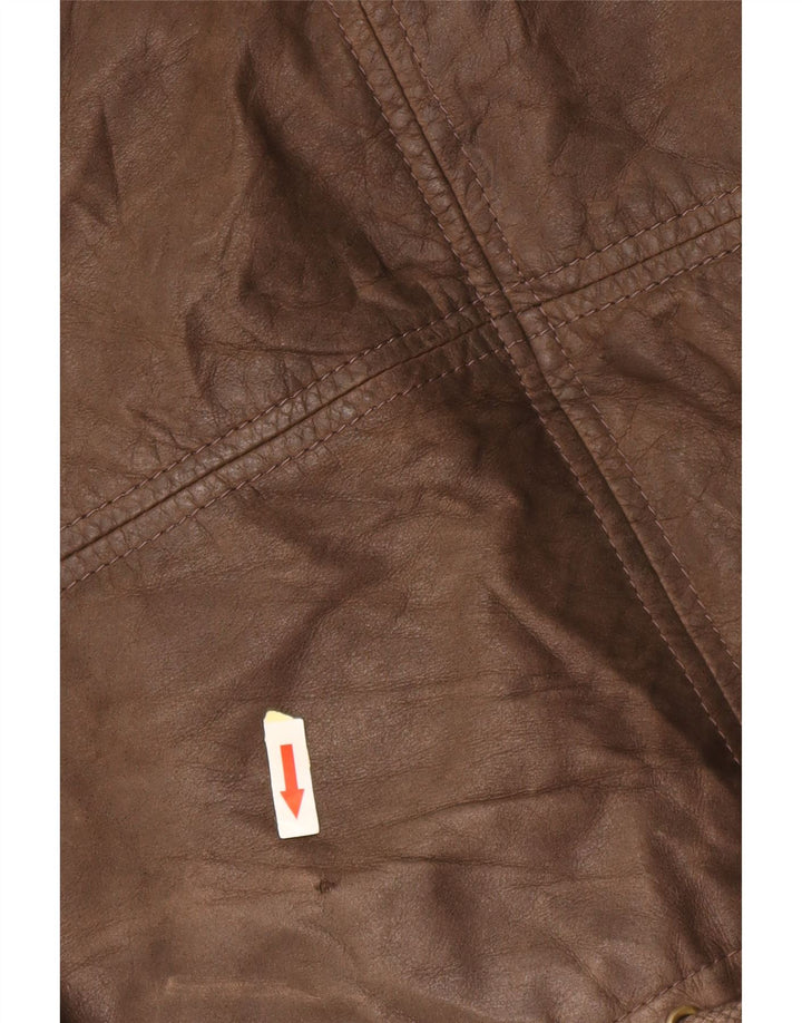 Мужская кожаная куртка CONBIPEL UK 40, большая коричневая кожа