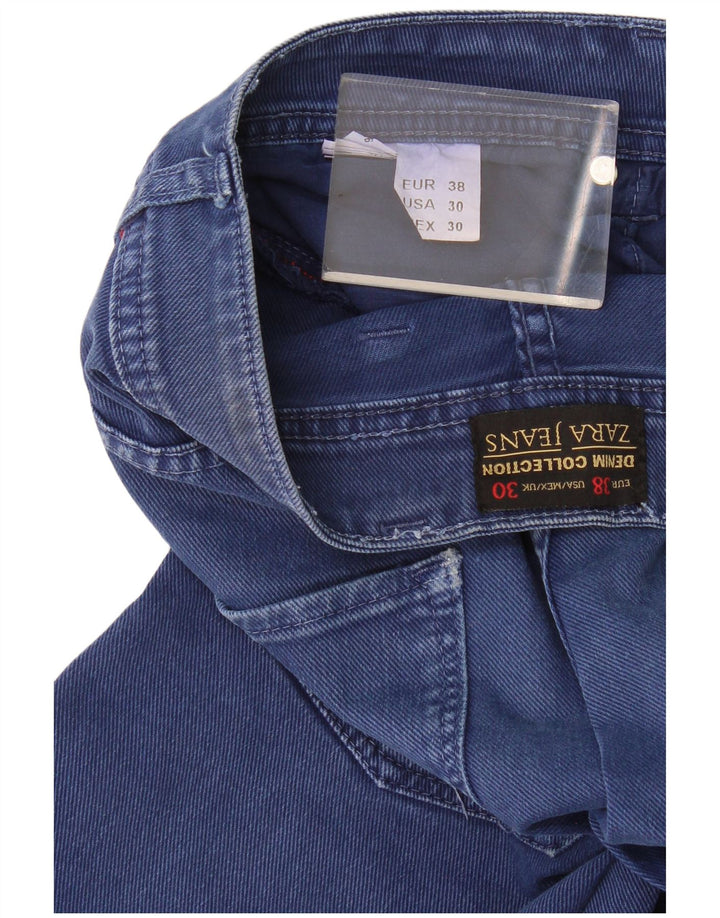 Мужские джинсовые шорты Zara EU 38 Small W30 Темно-синие