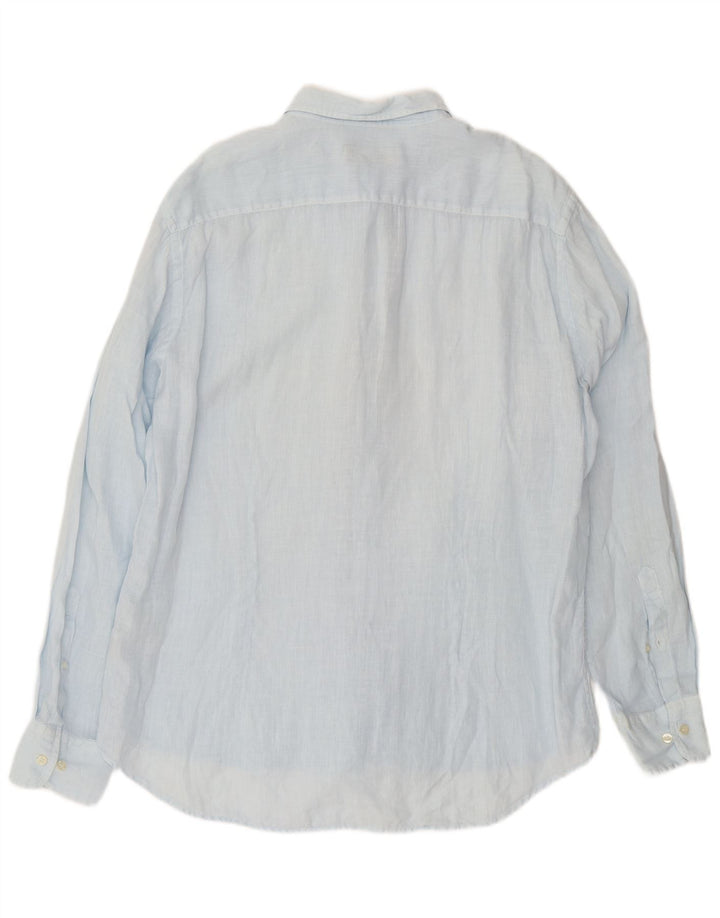 Мужская рубашка Fred Perry 2XL, синяя льняная