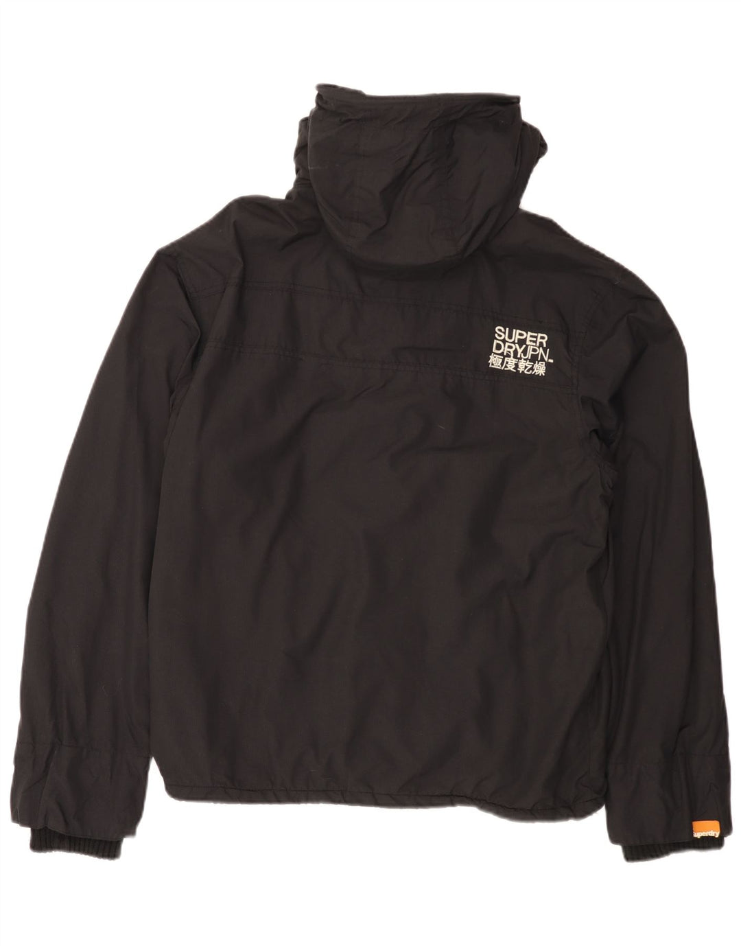 SUPERDRY Женская ветровка с капюшоном The Windcheater UK 20 2XL, черная