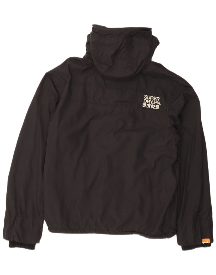SUPERDRY Женская ветровка с капюшоном The Windcheater UK 20 2XL, черная