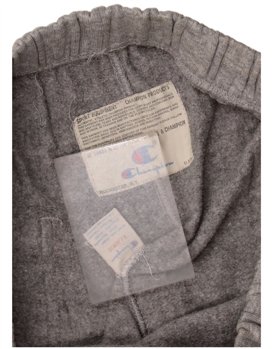 Мужские спортивные брюки Champion, джоггеры XL, серый хлопок с крапинками