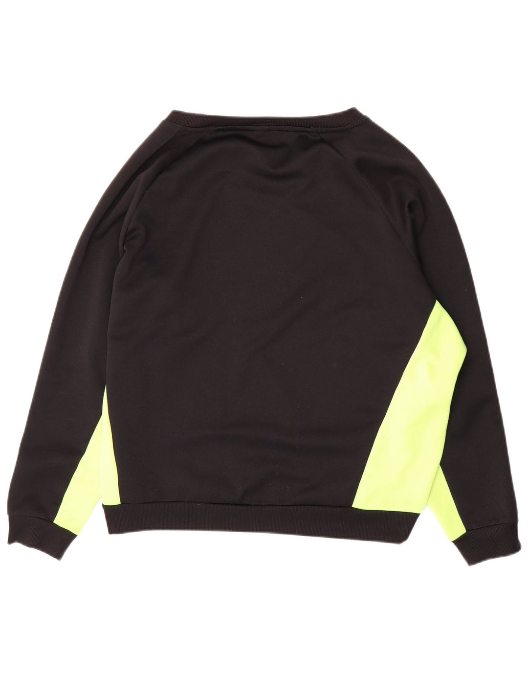 NIKE Womens Oversized Sweatshirt Jumper UK 16 Large Black Colourblock