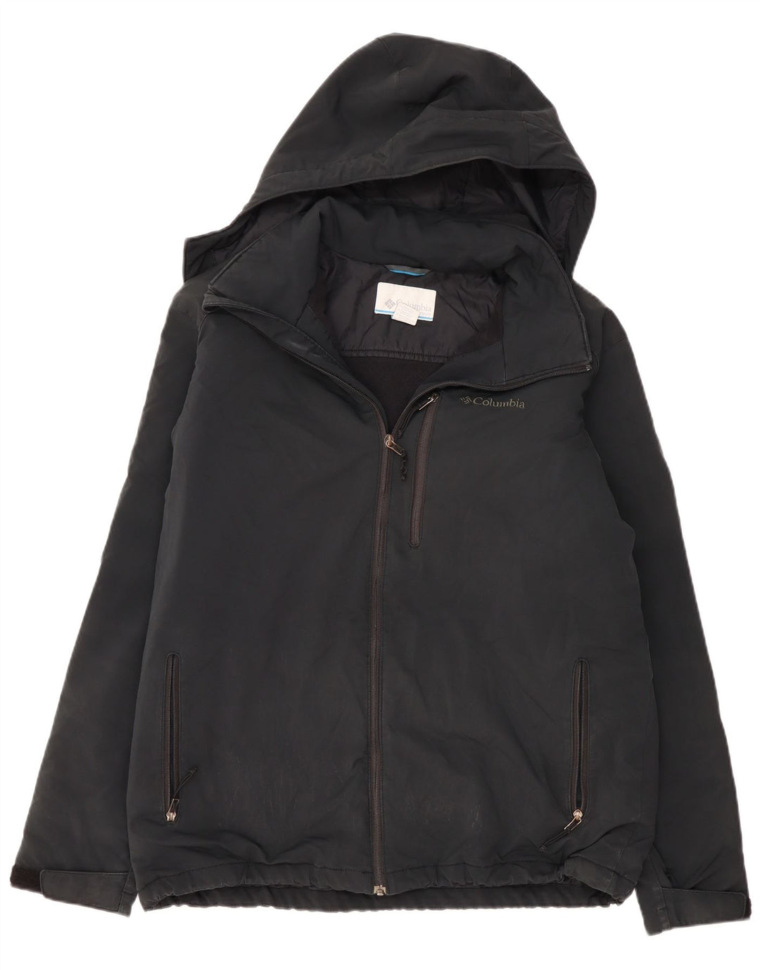 Мужская ветровка COLUMBIA с капюшоном UK 42 XL, серый полиэстер