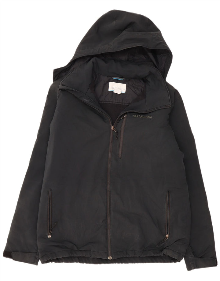 Мужская ветровка COLUMBIA с капюшоном UK 42 XL, серый полиэстер