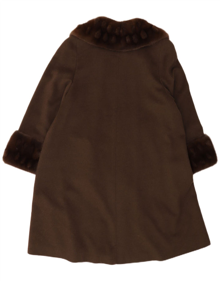 ВИНТАЖНОЕ женское пальто оверсайз UK 14, большое шерстяное пальто цвета хаки