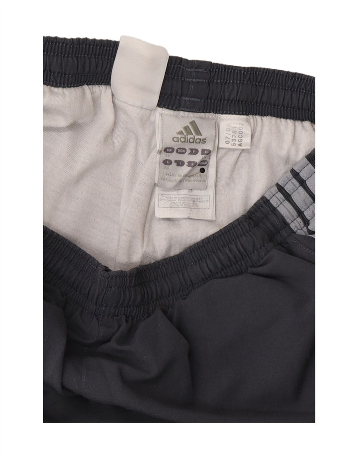 Мужские спортивные брюки Adidas для бега, средний серый полиэстер