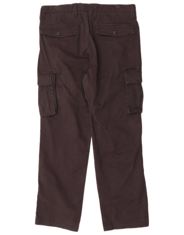 Мужские прямые брюки карго Gap W32 L30, черные, хлопковые