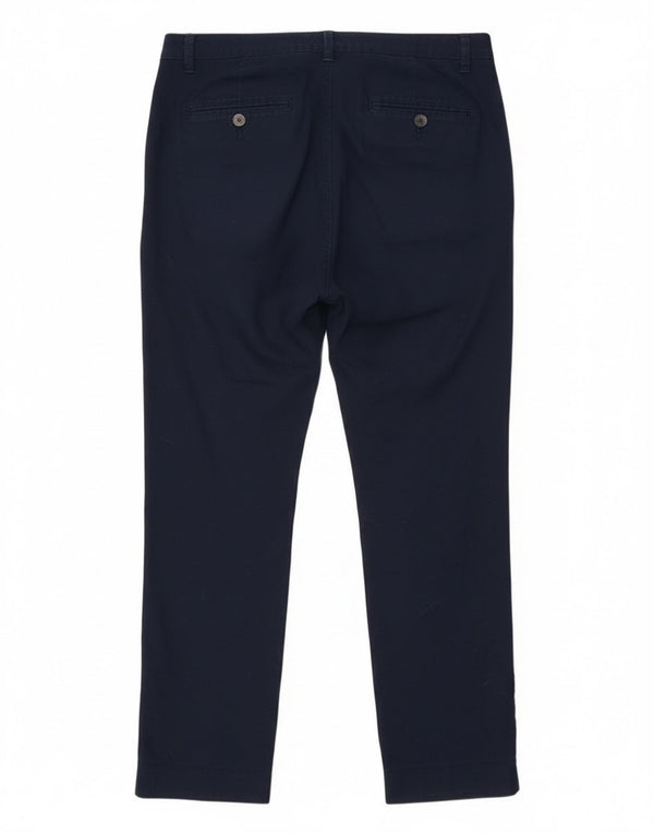 Женские узкие брюки-чиносы Benetton UK 14, большие W34 L28, темно-синие, хлопок