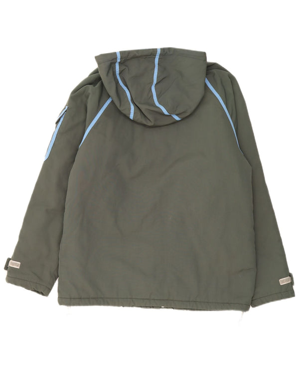 Женская ветровка с капюшоном FILA UK 14, полиамид среднего серого цвета