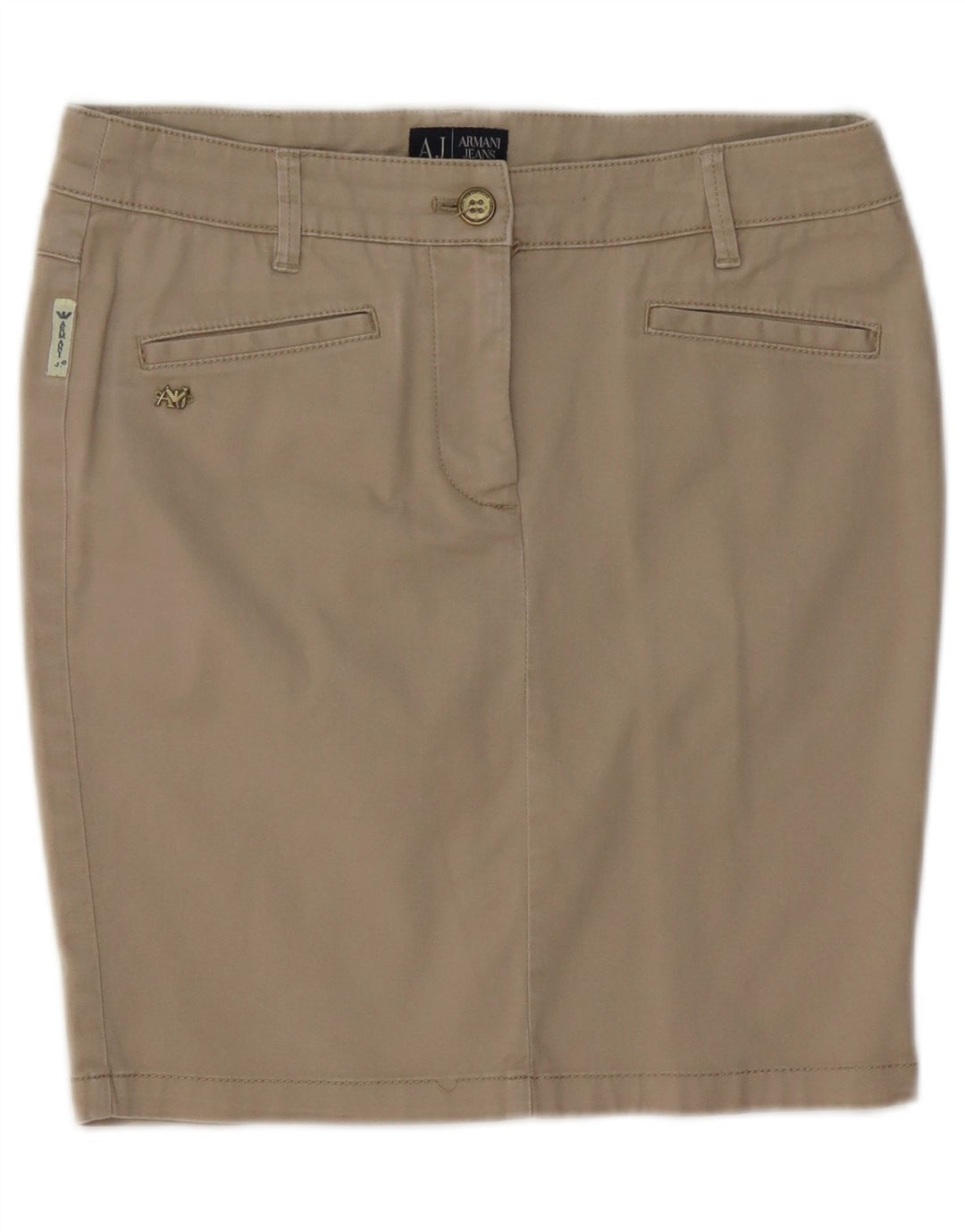Женская юбка-карандаш ARMANI EU 40 Medium W30 Бежевый хлопок