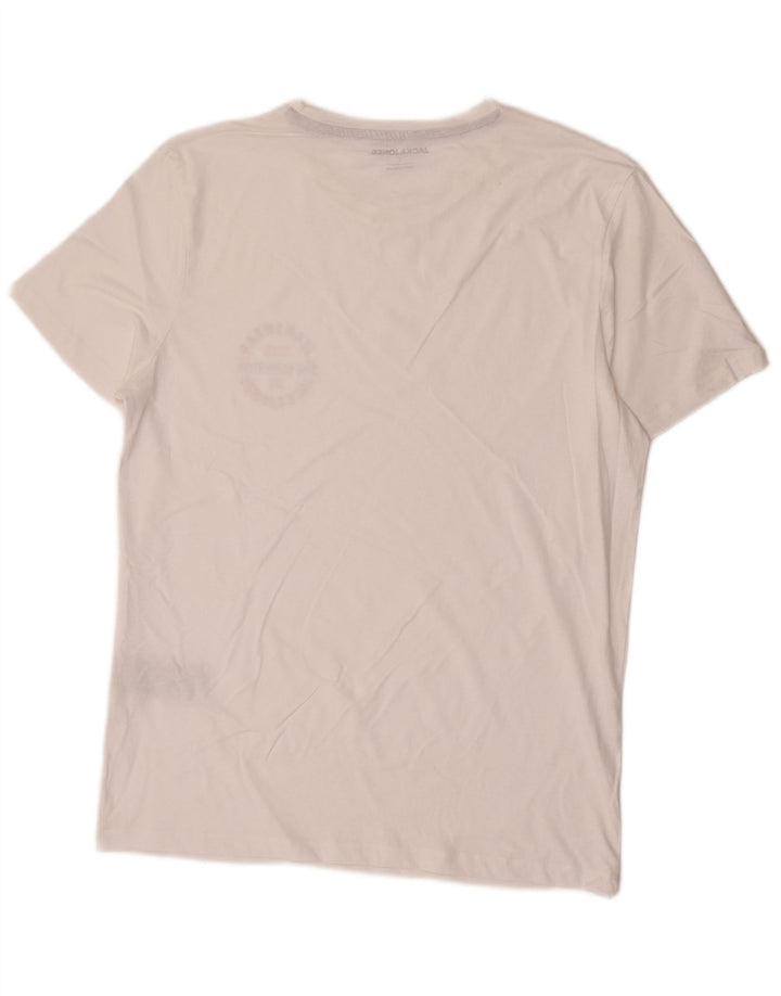 Мужская футболка Jack & Jones, большой белый хлопок
