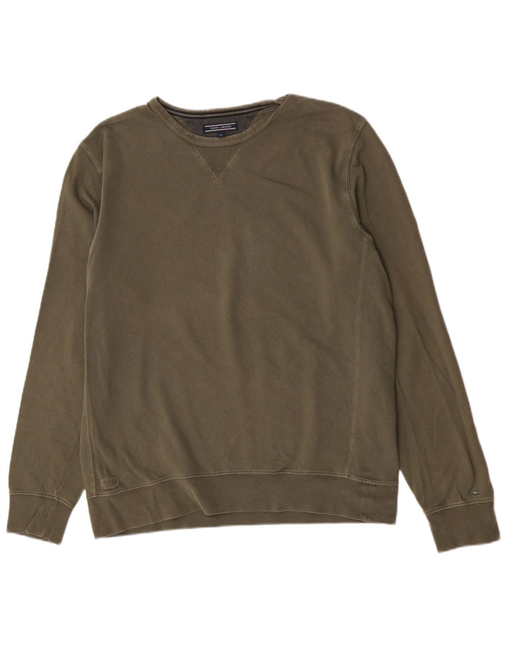 Tommy Hilfiger Мужской свитшот XL Хаки Хлопок