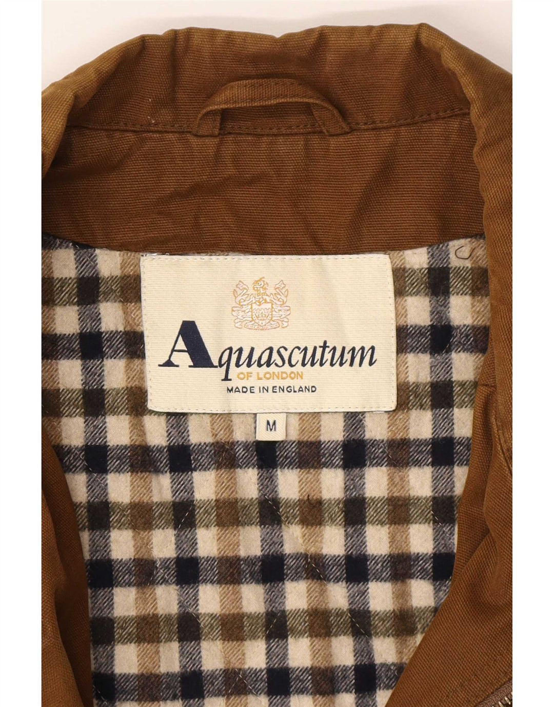 Мужская куртка Aquascutum UK 38, хлопковый средний коричневый цвет