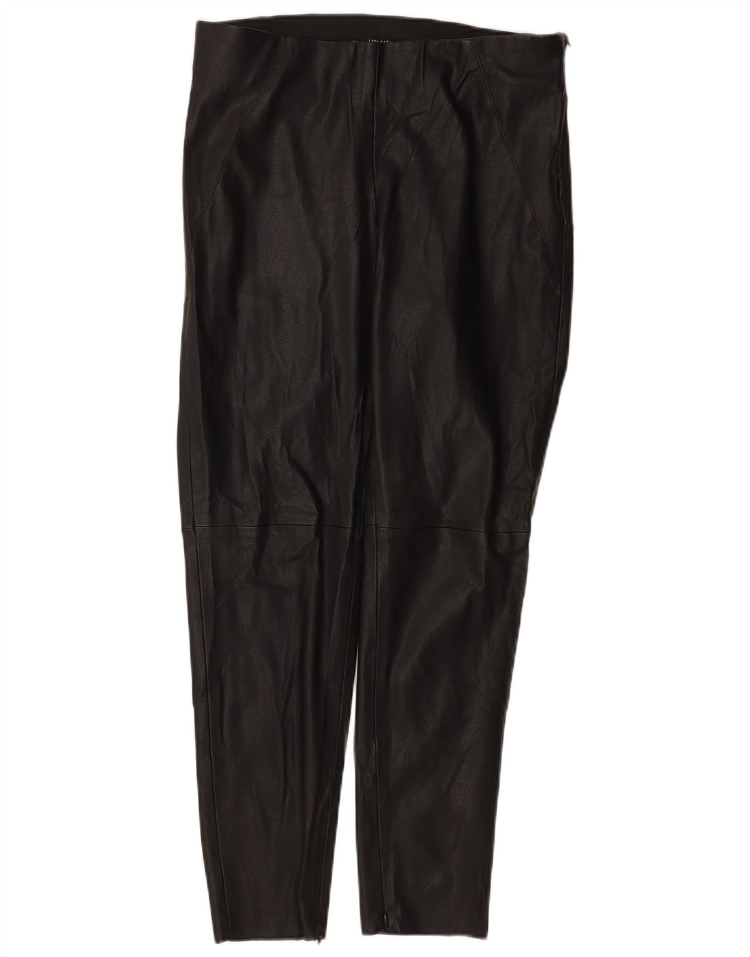 Женские узкие кожаные брюки Zara, большие W30 L27, черные
