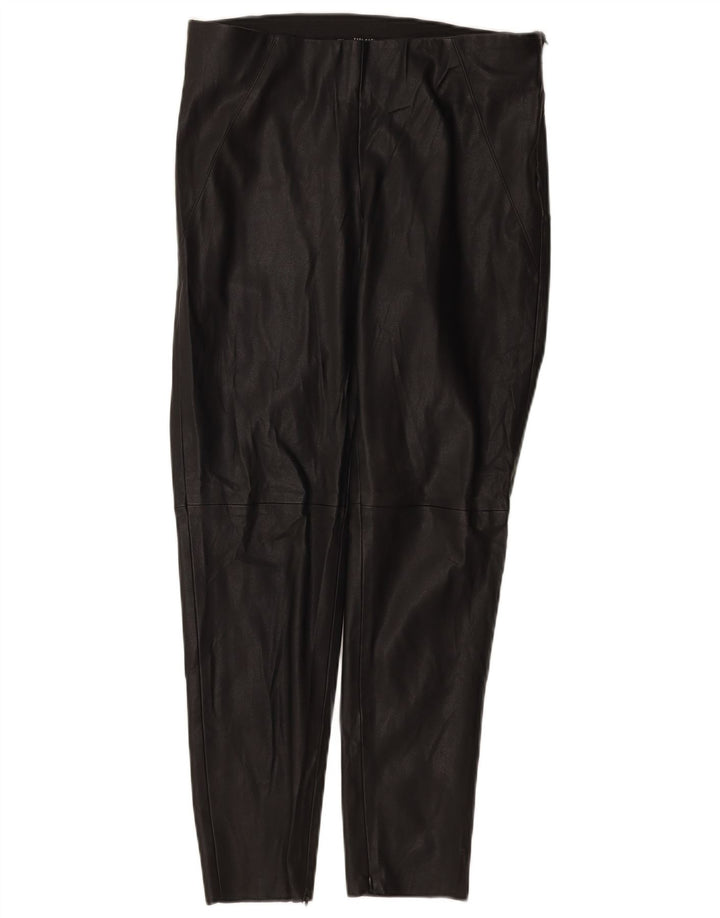 Женские узкие кожаные брюки Zara, большие W30 L27, черные