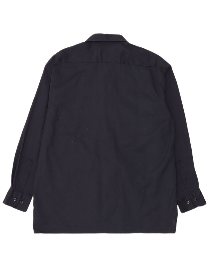 Мужская рубашка DICKIES, большая, темно-синяя, полиэстер