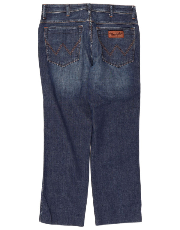 Мужские прямые джинсы Wrangler Texas Stretch W34 L27, синий хлопок