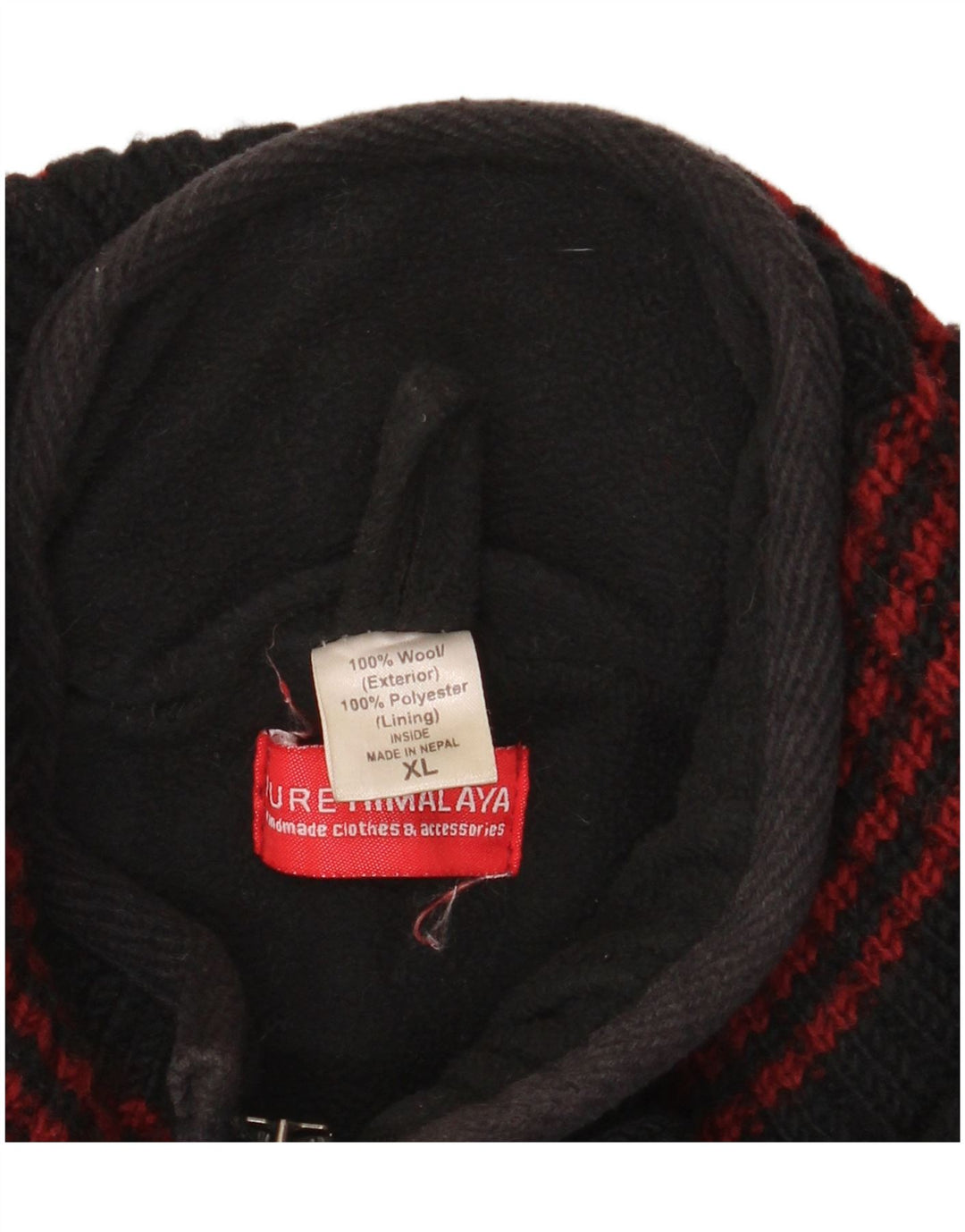 Мужской кардиган-свитер HIMALAYA XL, черная полоска, шерсть