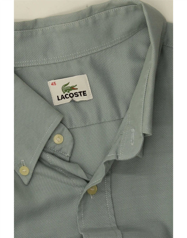 Мужская рубашка с коротким рукавом Lacoste, размер 45 XL, зеленая