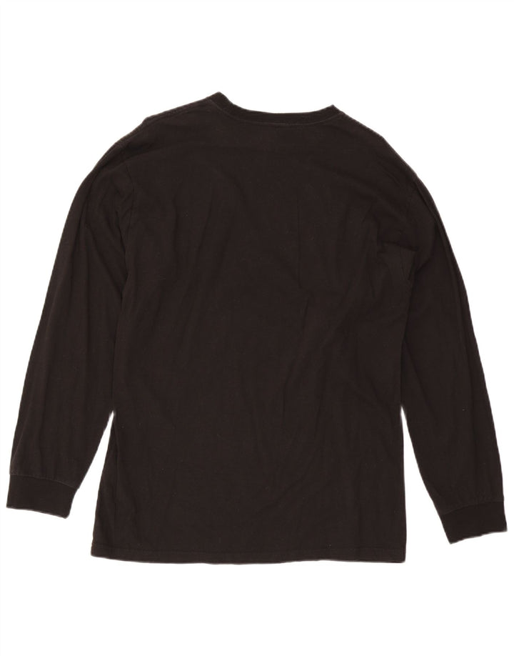 Мужской топ с рисунком Vans, большой черный хлопок с длинными рукавами