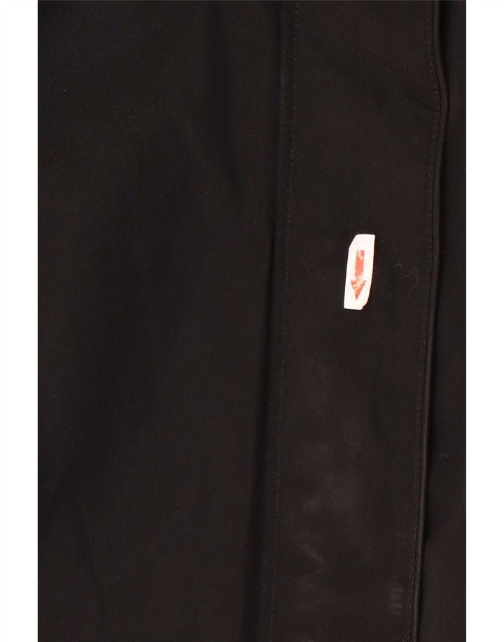 Женская парка Zara с капюшоном UK 18 XL, черный полиэстер