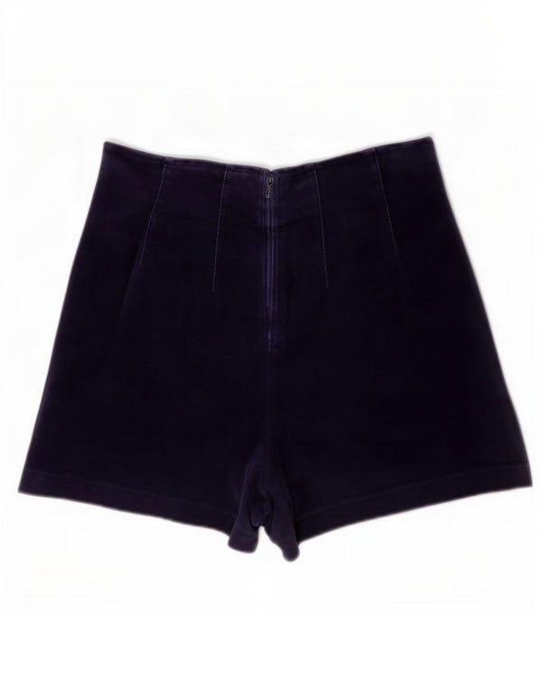 Benetton Женские бархатные повседневные шорты IT 42 Medium W28 Темно-синие, хлопок