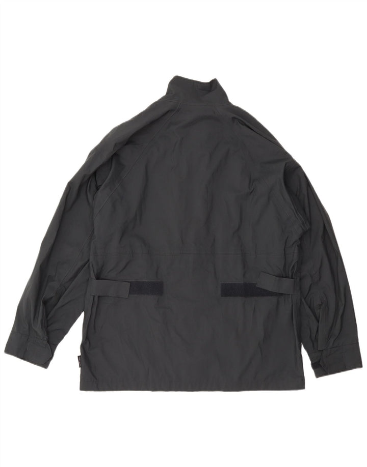 Женская куртка-дождевик Adidas Oversized UK 12, средний серый полиэстер