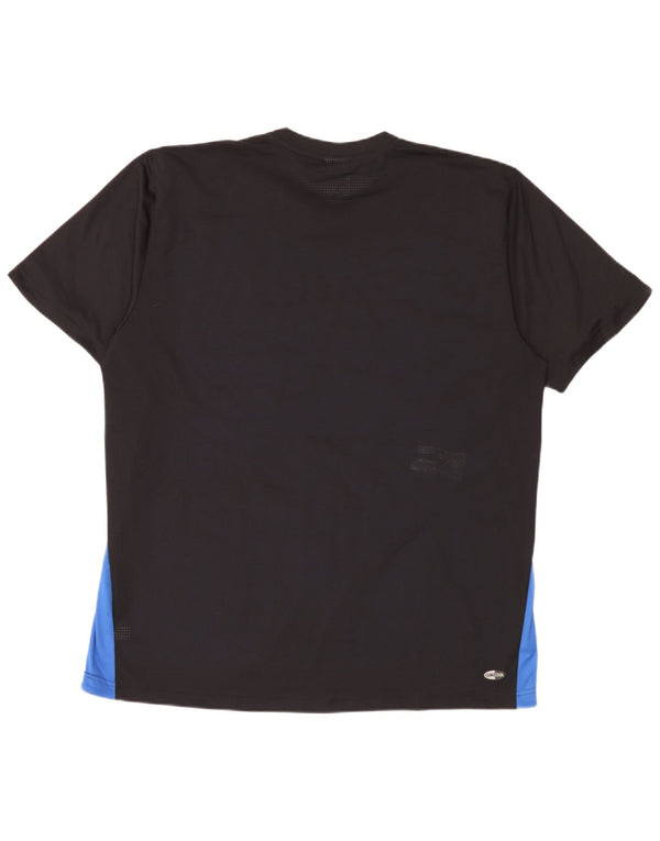 Adidas Mens Clima 365 Футболка Топ 2XL Черный Полиэстер с цветными блоками