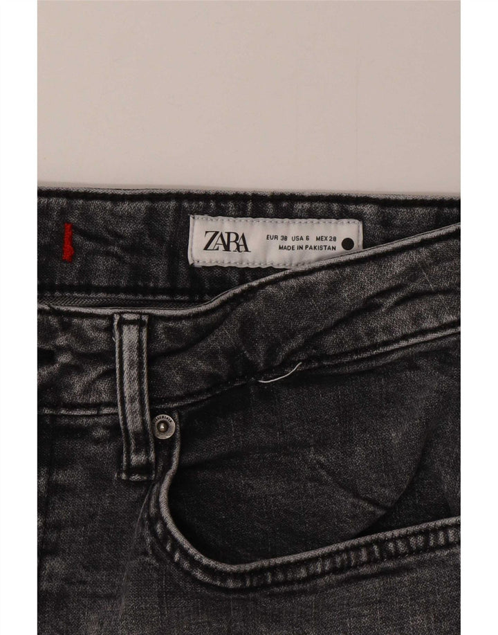 Женские прямые джинсы Zara EU 38, маленькие W28 L26, серые