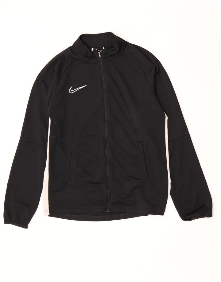 Спортивный костюм Nike для мальчиков, верхняя куртка 13–14 лет, XL, черный полиэстер с цветными блоками