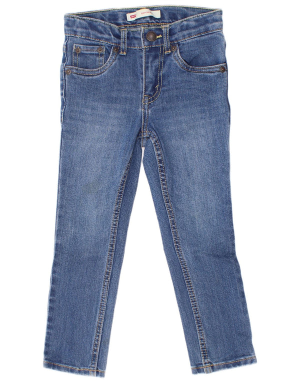Джинсы скинни Levi's 510 для мальчиков 3–4 лет W22 L17, синий хлопок