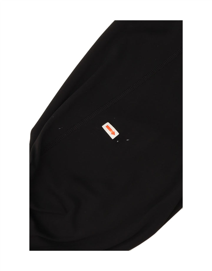 ADIDAS Womens Graphic Leggings UK 14 Medium  Black Vintage Adidas and Second-Hand Adidas from Messina Hembry 
