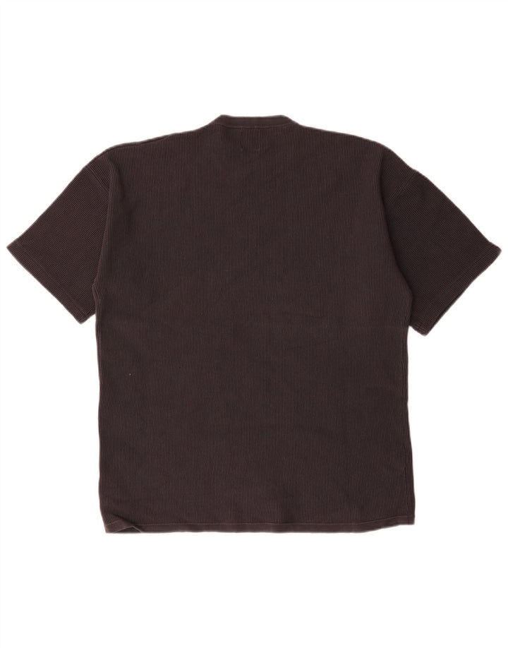 Мужская футболка Zara Top из хлопка среднего серого цвета