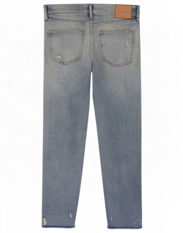Женские потертые узкие джинсы Zara EU 38, маленькие W28 L27, синие