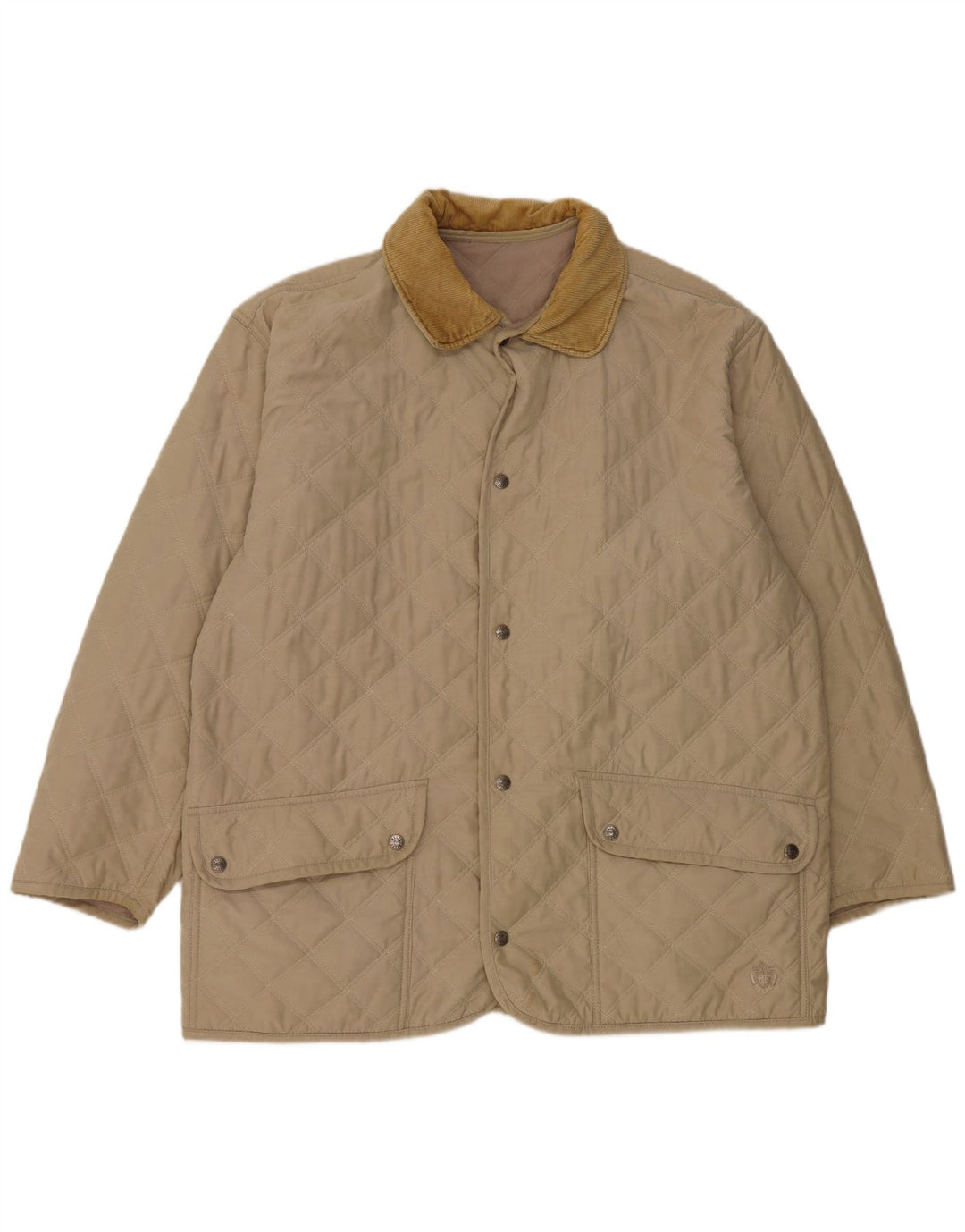 Belfe & Belfe Мужская стеганая куртка IT 52 XL Бежевый хлопок