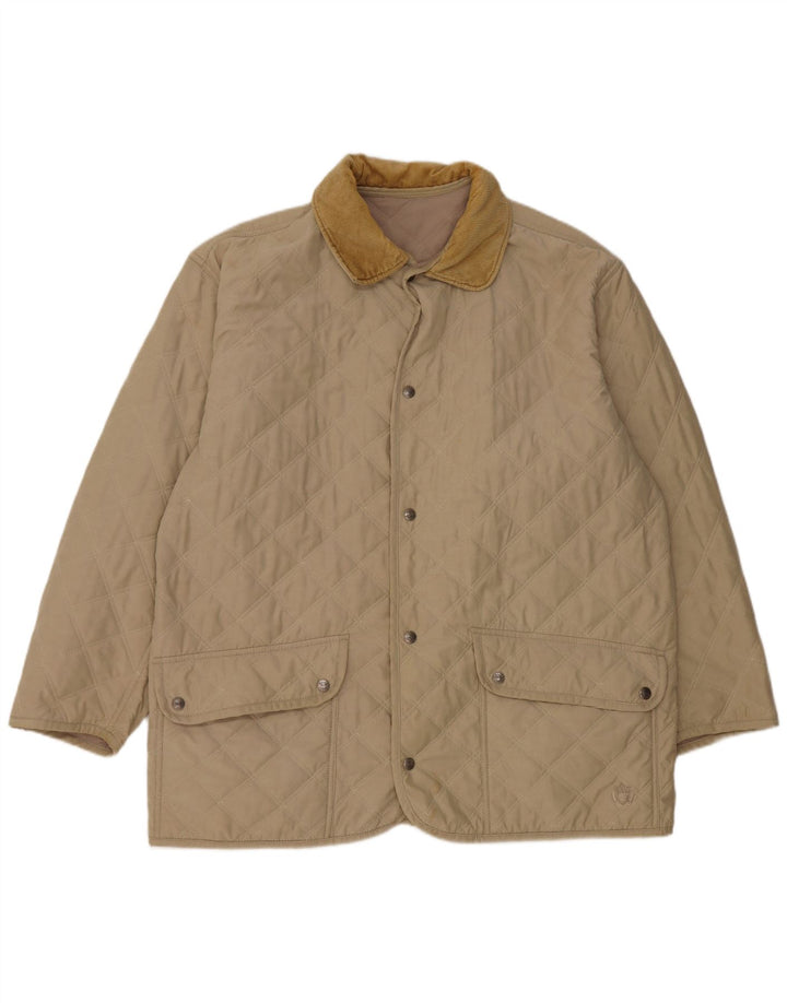 Belfe & Belfe Мужская стеганая куртка IT 52 XL Бежевый хлопок