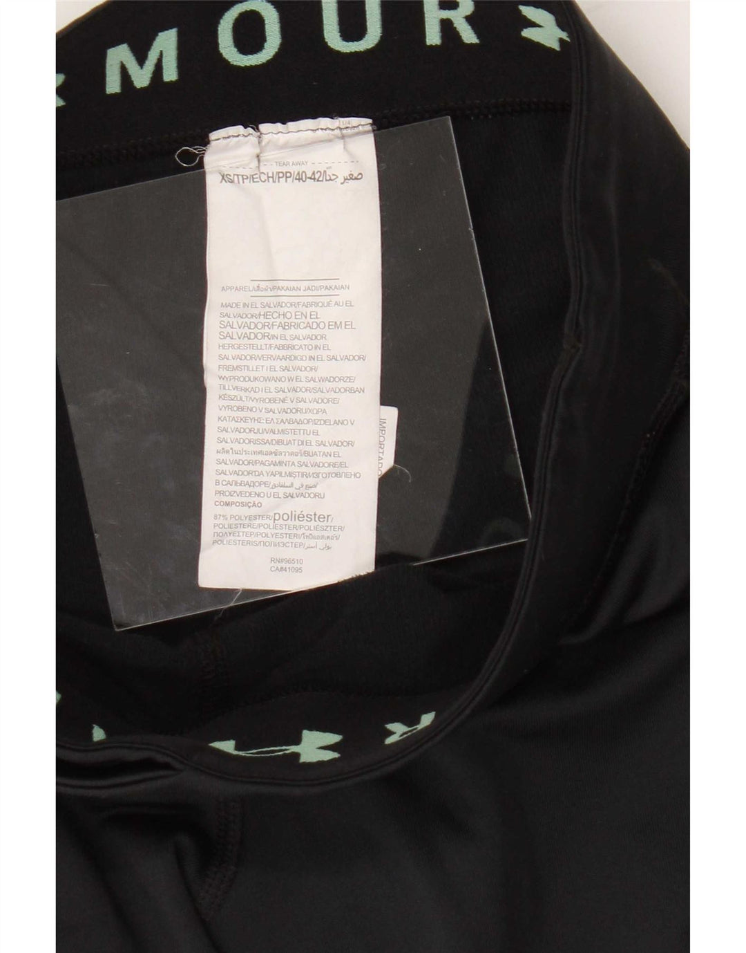 Женские леггинсы с рисунком Under Armour UK 4 XS, черный полиэстер