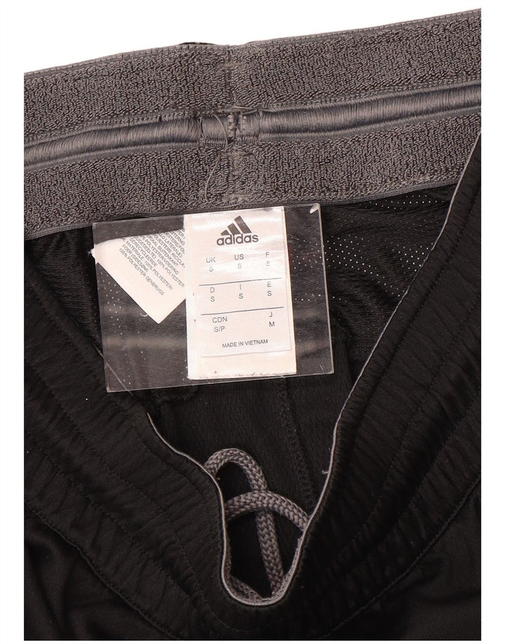 Мужские спортивные шорты Adidas, маленькие черные, полиэстер с геометрическим рисунком