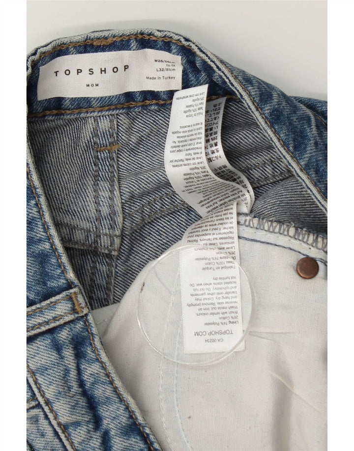 Женские зауженные джинсы Topshop для мам W26 L32, синий полиэстер