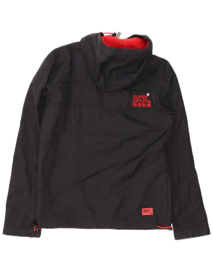 Мужская ветровка с капюшоном Superdry Windtrekker UK 38, средний черный