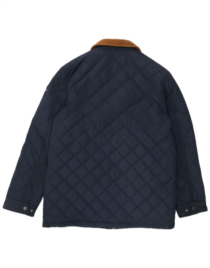 Мужская стеганая куртка Crew Clothing UK 42 XL, темно-синий полиэстер