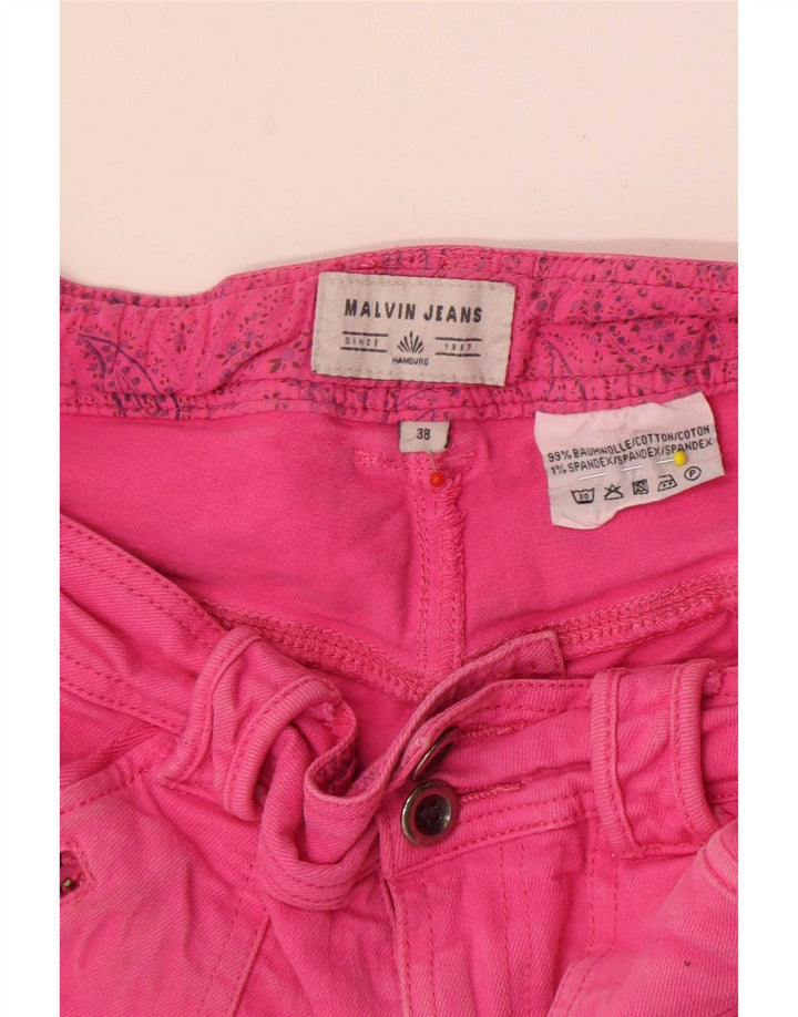 Женские джинсовые шорты Malvin EU 38 Medium W29 Розовый хлопок
