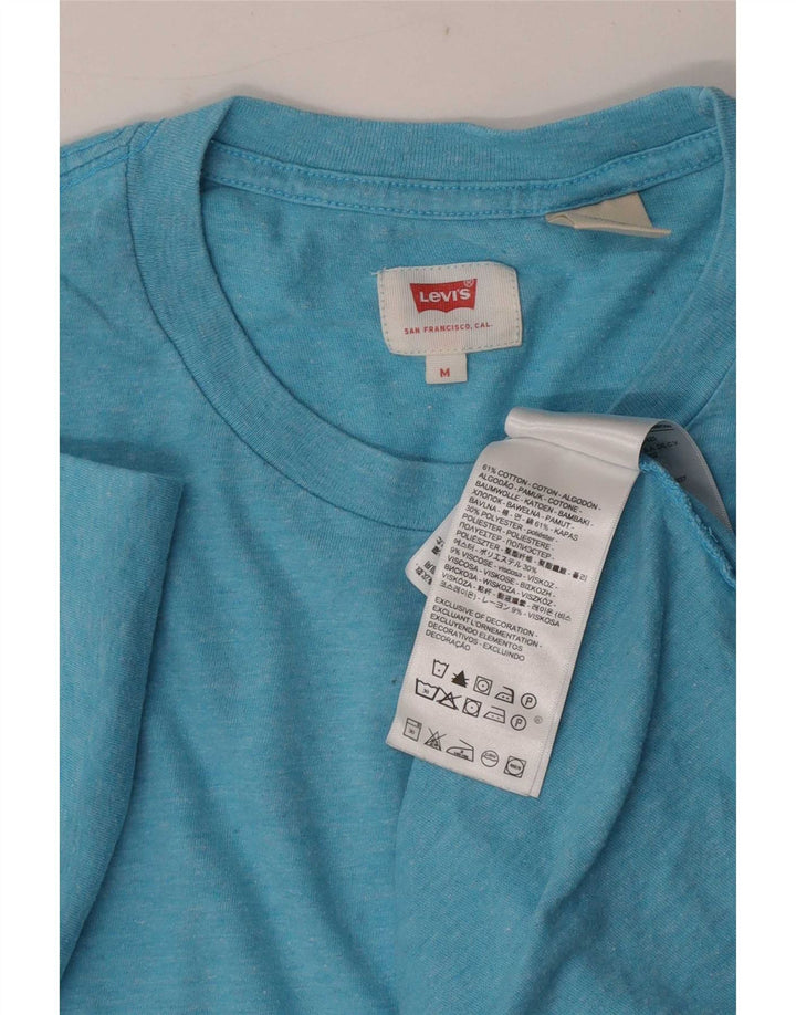 Мужская футболка Levi's из хлопка среднего синего цвета с крапинками